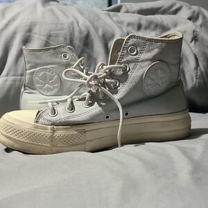 Converse Men's High-Top Sneakers - White and Gray